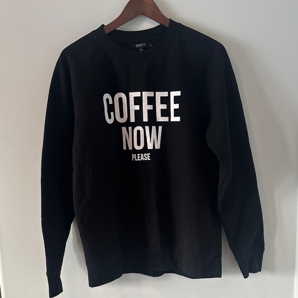 Brunette The Label Tops - Brunette the label coffee now sweatshirt